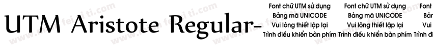 UTM Aristote Regular字体转换